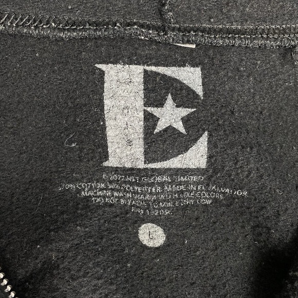 Elton John Hoodie Mens Large Black Full Zip Yellow Brick Road Farewell Tour 2022 - Picture 6 of 10